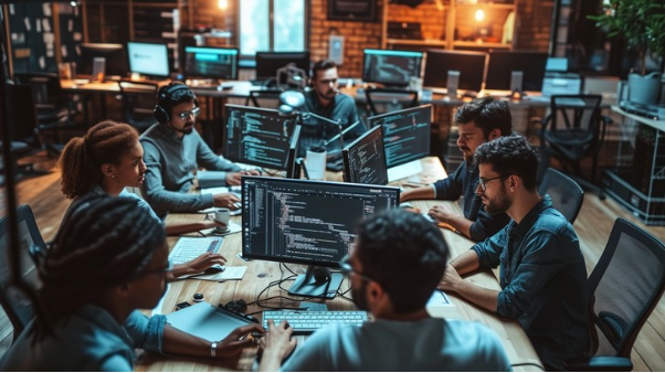 Enjazion Developers Team at Work